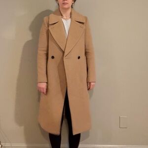 Club Monaco Camel -80% Wool Coat - Small